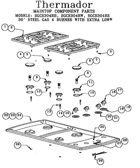 repair for thermador gas stove top charlotte nc
